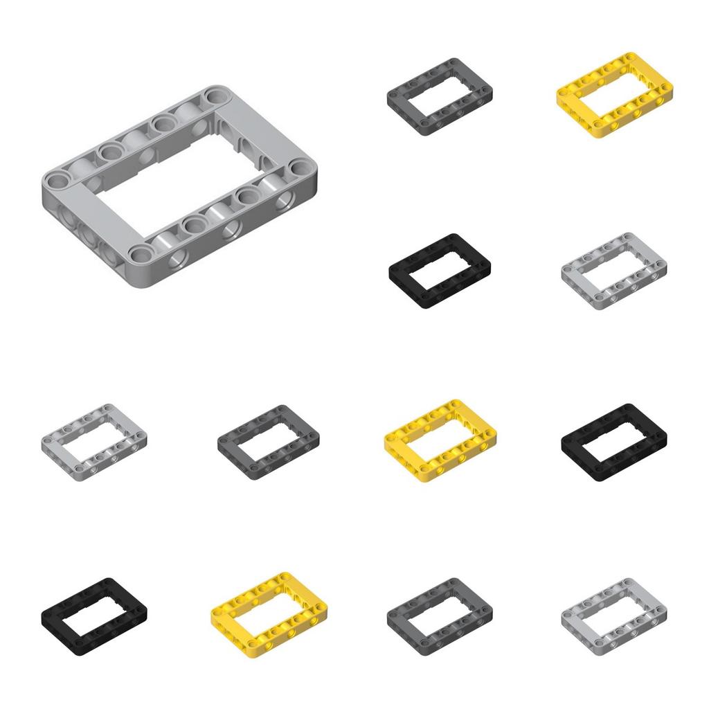 50pcs 64179 Modified Frame Thick 5 x 7 Open Center Brick Collection Bulk Modular Toys For Technical MOC DIY Buildings Blocks