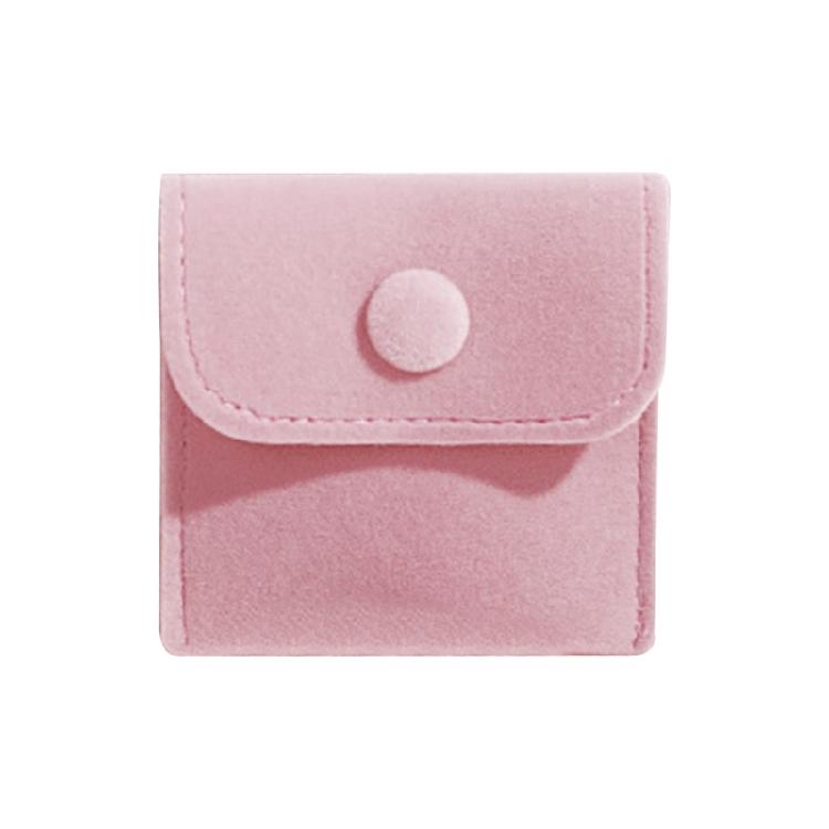

Gift Bag with Snap Closure Button Jewelry Pouch for Necklaces Bracelet Ring розовый
