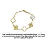 15MM Color-retaining Real Shell Four-leaf Clover Bracelet Adjustable High-class Versatile Women's Bracelets