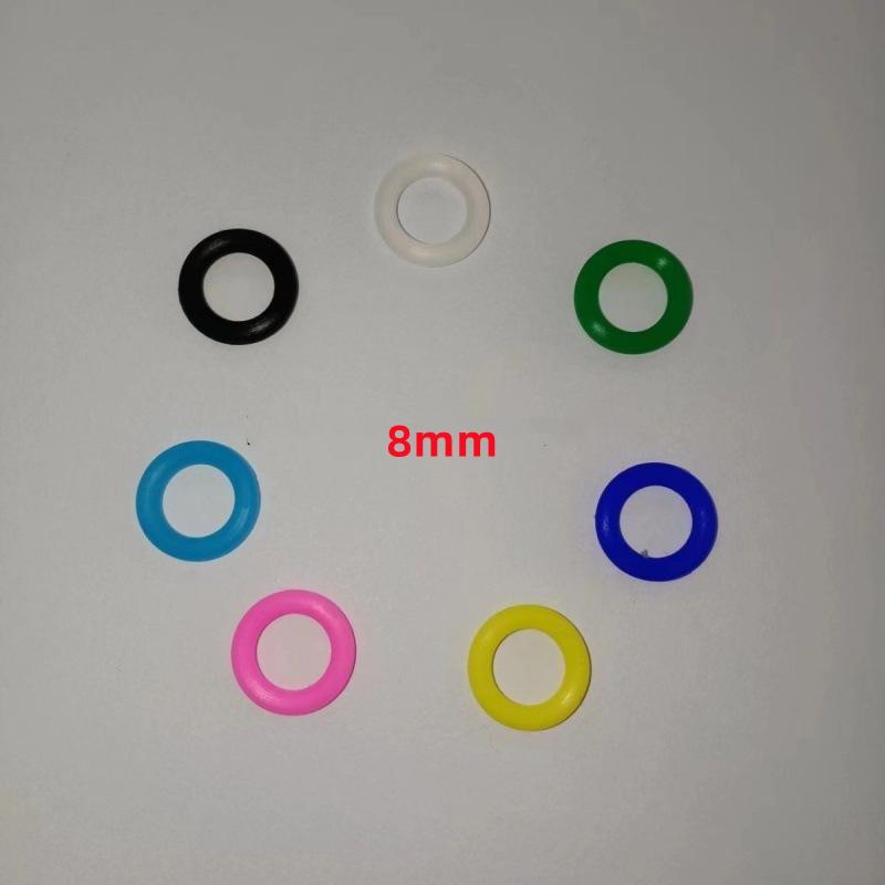 500pcs 8mm Pigeon Foot Rubber Ring Colorful Elastic Identification Rings for Carrier Pigeon Racing Pigeons Bird Appliances