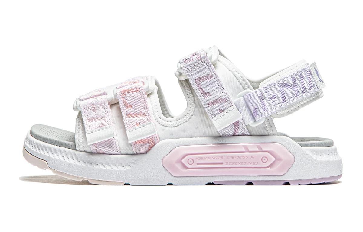 Li Ning YOUNG COKA YOUNG Enjoy Journey Comfortable Children s Sandals White Pink Teenagers YKUU006-2 31