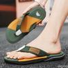 Men's hollow out flip flops Wearing outside during summer Slippers Male Non slip beach slippers Trendy versatile shoes Homme