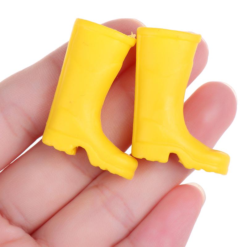 Dollhouse Decoration Mini Colorful Rain Boots Miniature Dolls Accessories 1/12