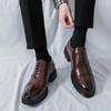 New Block Business Casual Leather Shoes Men's Comfortable and Breathable Tassel One Pedal Sleeve Loafers Men's Series
