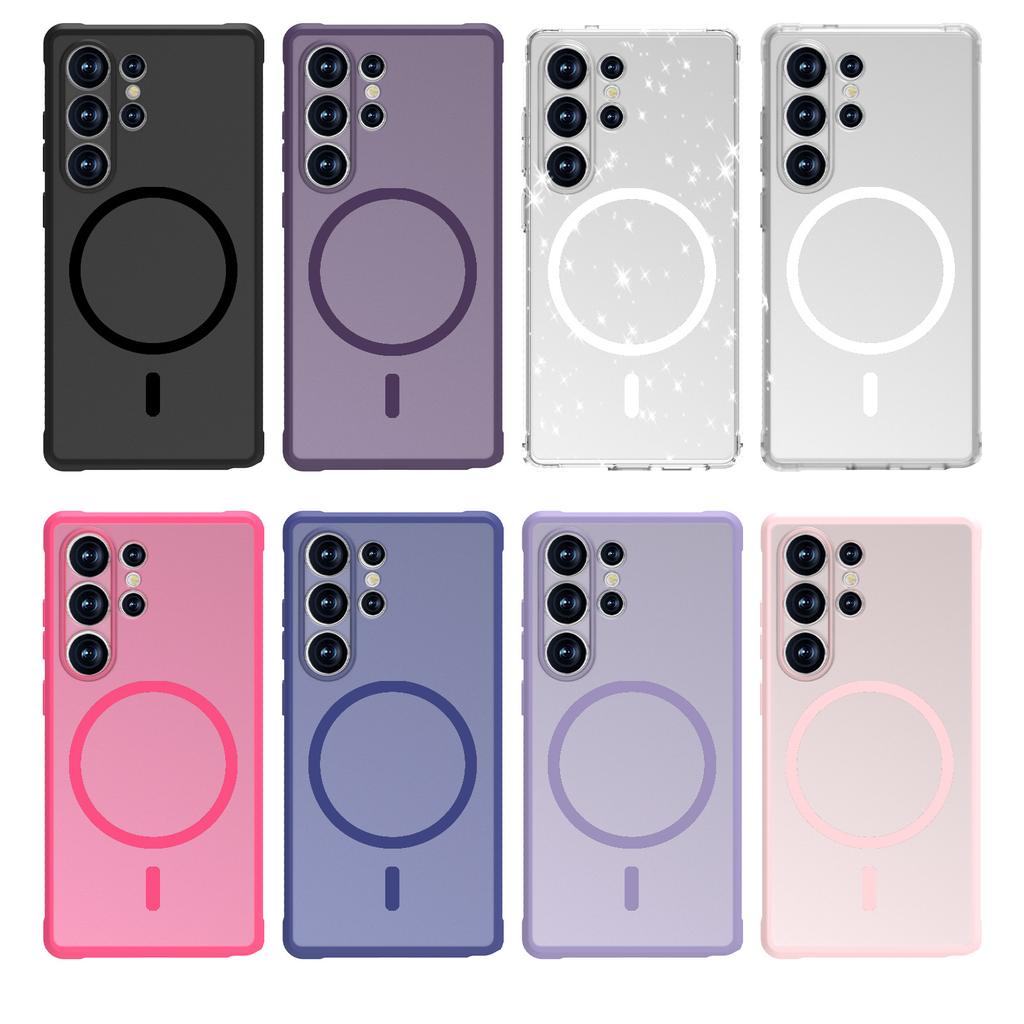 Suitable for Samsung S25UItra Matte Skin Feeling Mobile Phone Case Anti Fall Translucent Magnetic Phone Case Protection Case