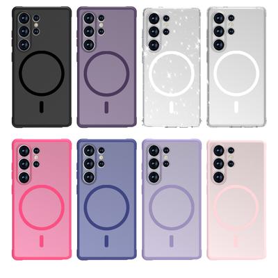 Suitable for Samsung S25UItra Matte Skin Feeling Mobile Phone Case Anti Fall Translucent Magnetic Phone Case Protection Case