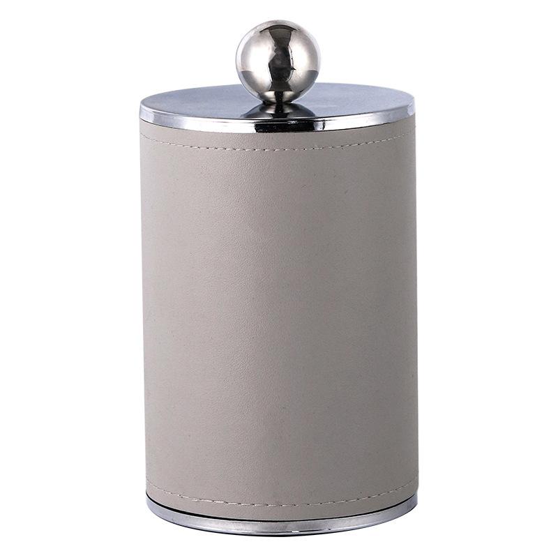 

Современные легкие роскошные украшения из металла, кожи, круглой бусины, банка для хранения ювелирных изделий, модель шкатулки для спальни, украшения для дома и гостевого дома