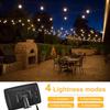100/50/25ft Solar Led Light Outdoor G40 Plastic Bulb LED Garden Fairy Patio String Lights Wedding Party Decoration