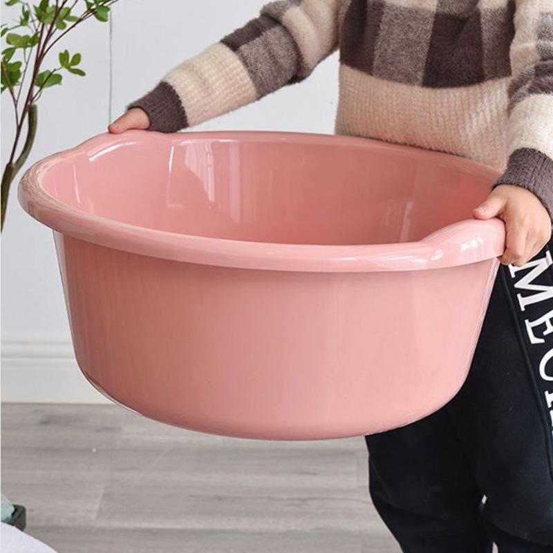 Extra Large Durable Plastic Washbasin for Laundry, Dormitory, Foot Soaking, and Baby Bathing