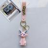 Pokemon Anime Keychain Toy Lovely Leafeon Sylveon Flareon Umbreon Vaporeon Espeon Glaceon Jolteon Eevee Pendant Kids Charm Gifts