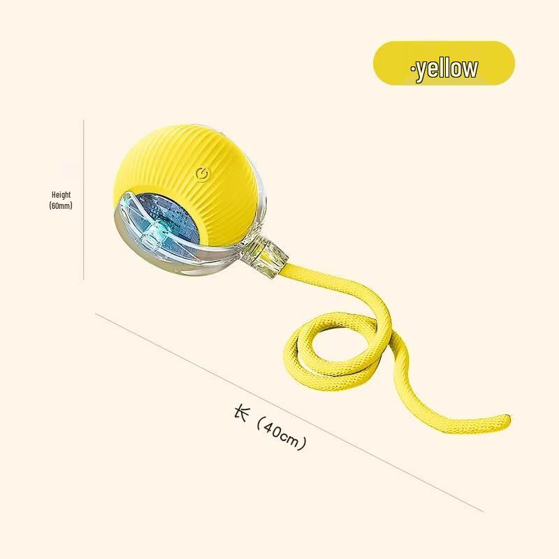 Douyin Trending Self-Amusing Pet Ball - Automatic, Bite-Resistant Toy for Dogs and Cats