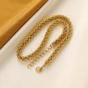 INSSGG Luxury Gold Cuban Chain Necklace