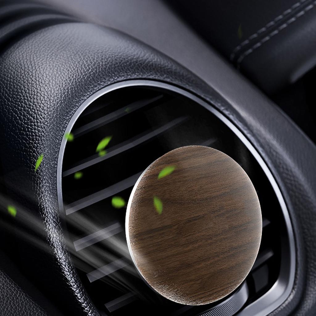 Pack of 2 Car Aromatherapies Car Air Vent Mount Fragrances Diffuser Wood Essential Oil Diffuser Perfume Scent Diffuser