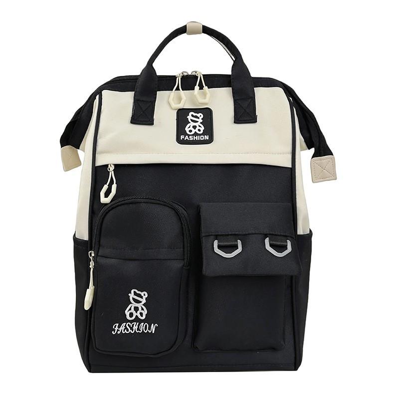 

Japanese Ins Large-capacity Campus Schoolbag Women s All-matching Portable Student Backpack Travel Computer Mommy Bag чорний