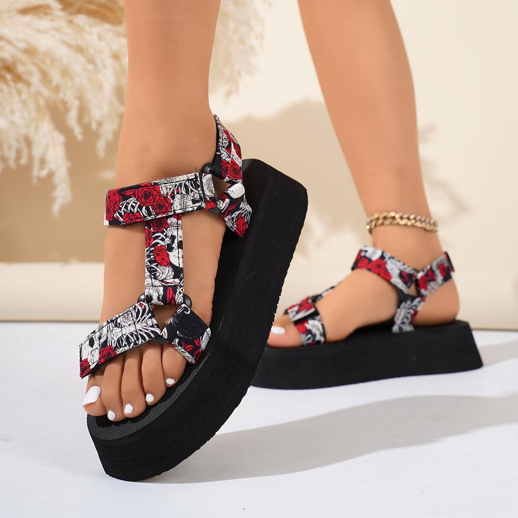 Women Sandals Summer Flat Hemp Rope Set Foot Beach Sandals Outdoor All-match Casual Slippers Large Size Shoes for Women