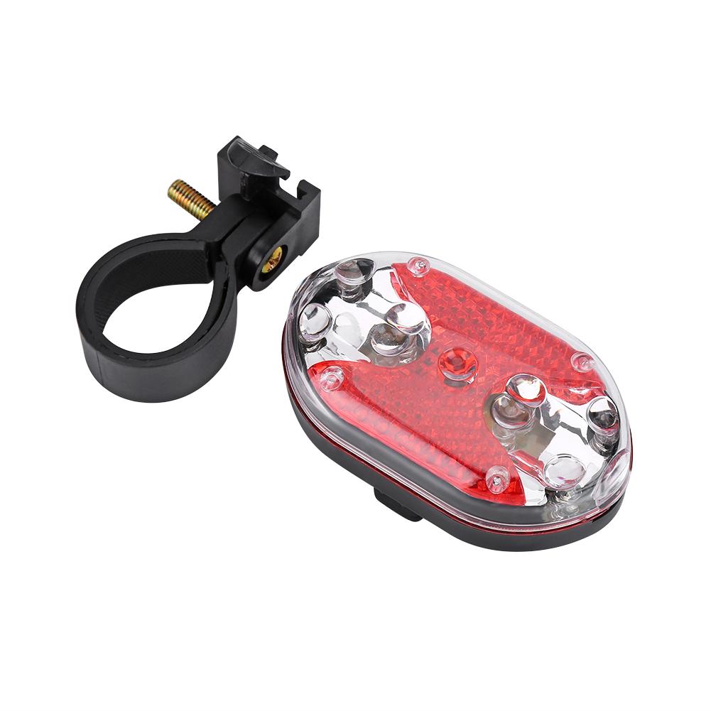 Outdoor LED Bike Rear Saddle Lamp Tail Safety Warning Red Light (Red)
