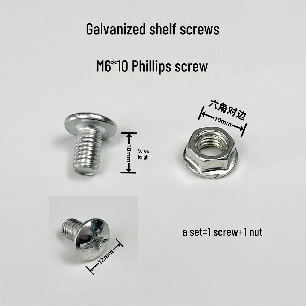 M8 Galvanized Flat Head Carriage Screw for Cable Tray and Trunking