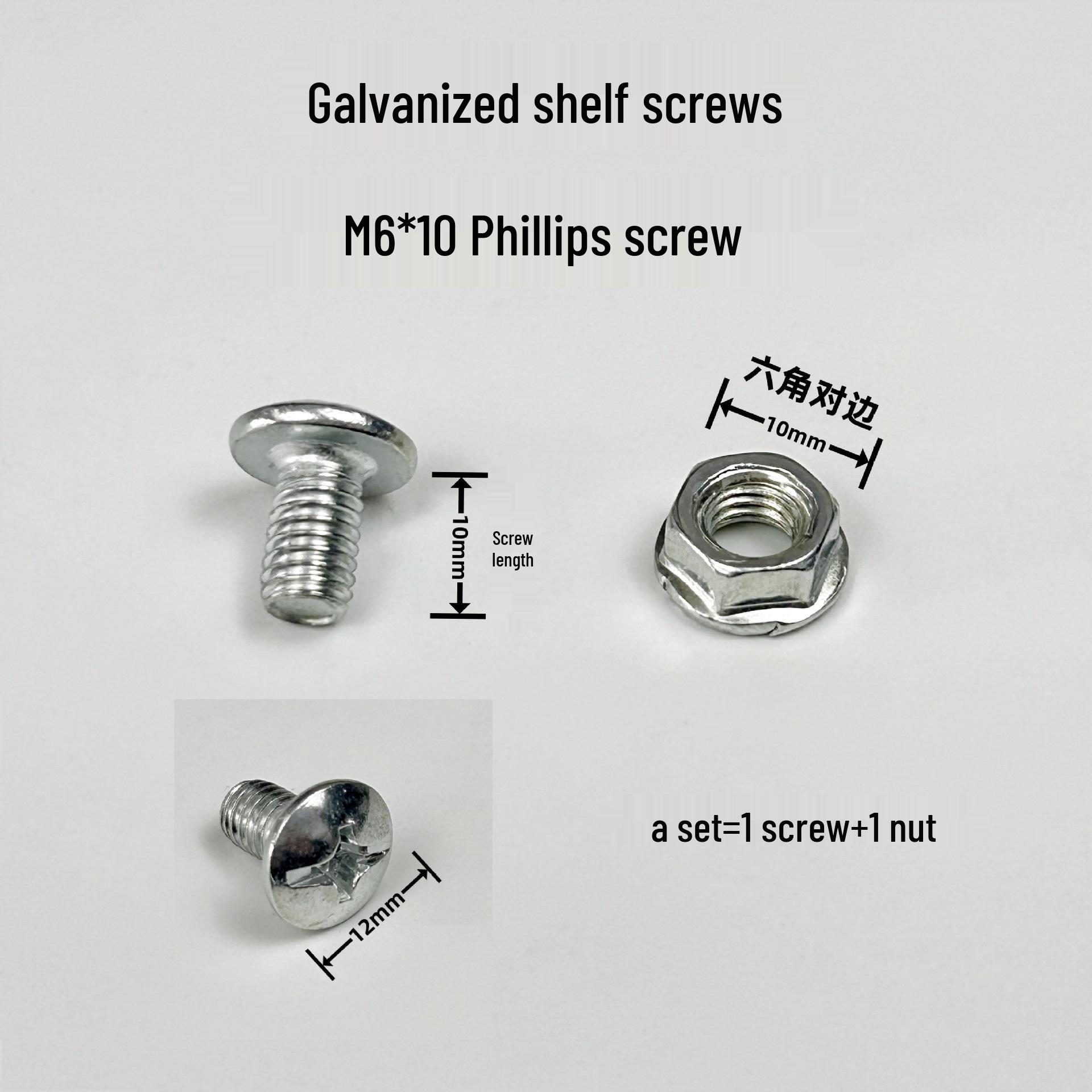M8 Galvanized Flat Head Carriage Screw for Cable Tray and Trunking