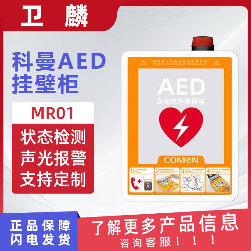 Wall-Mounted AED Storage Cabinet with Alarm