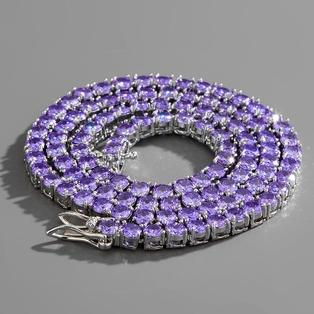 High-End Zircon Heart Necklace - European & American Style, 6mm Heart, Luxury INS Style