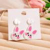Anime-Style Cute Rabbit Earrings: Childlike, Elegant, and Versatile