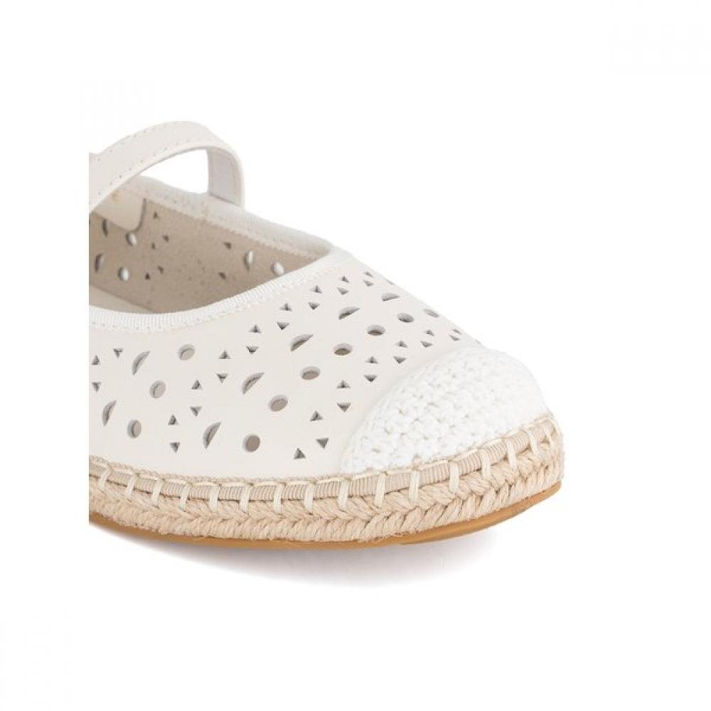 Tandy Women S Flat ShoeS Ivory  G26003 