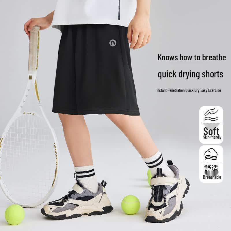 ABC KIDS Boys Breathable Quick-Dry Sports Shorts 120 чёрный