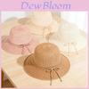 Summer Ladies Straw Hat With Large Brim For Beach And Vacation Use