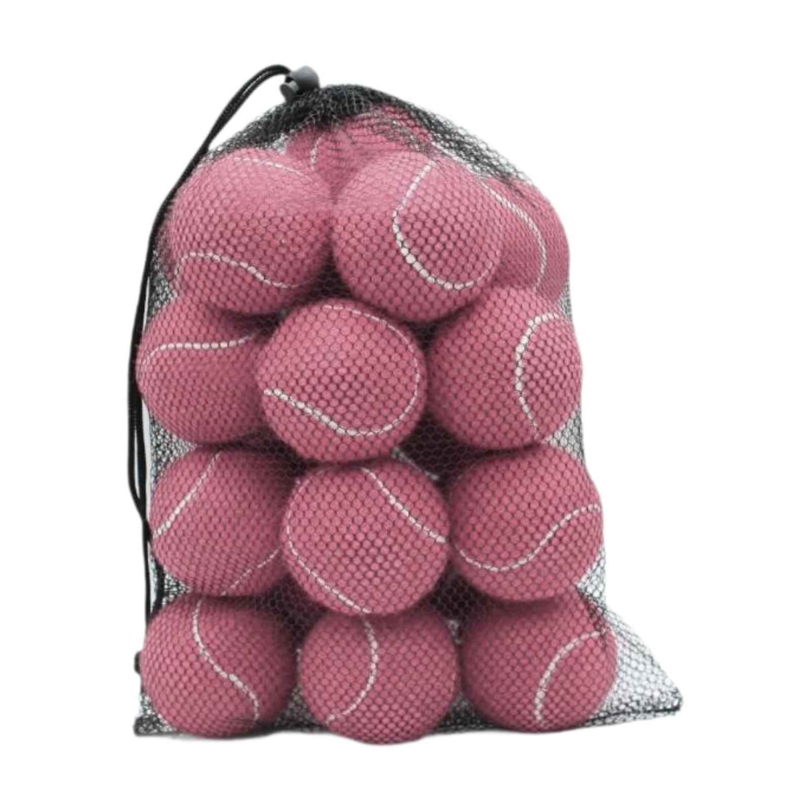 

20x Tennis Balls Wear Resistant for Indoor Entertainment Racquet Sports світло-рожевий колір