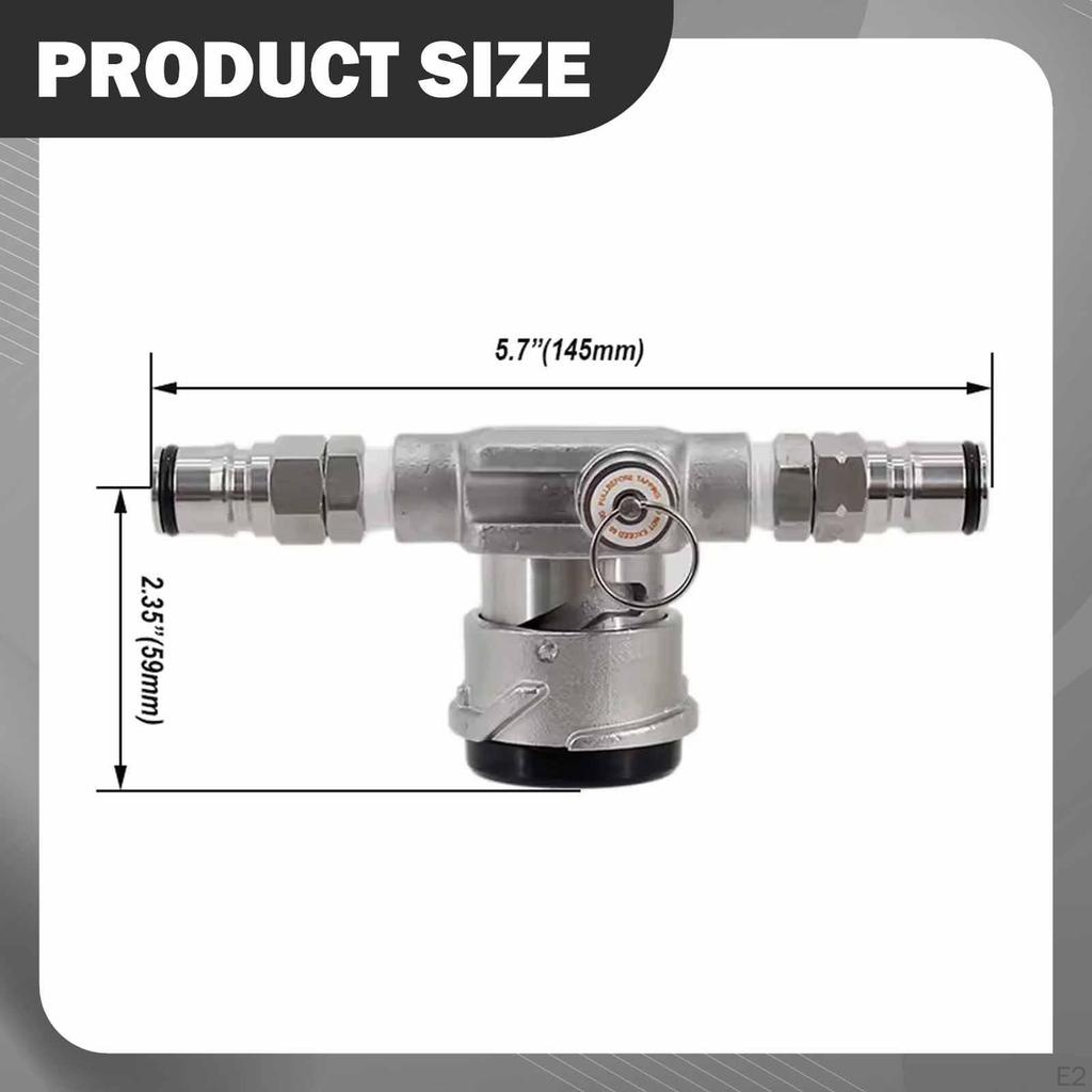 Beer Low Profile Keg Coupler Tap Dispenser Kegerator Accessories Part Easy Connection