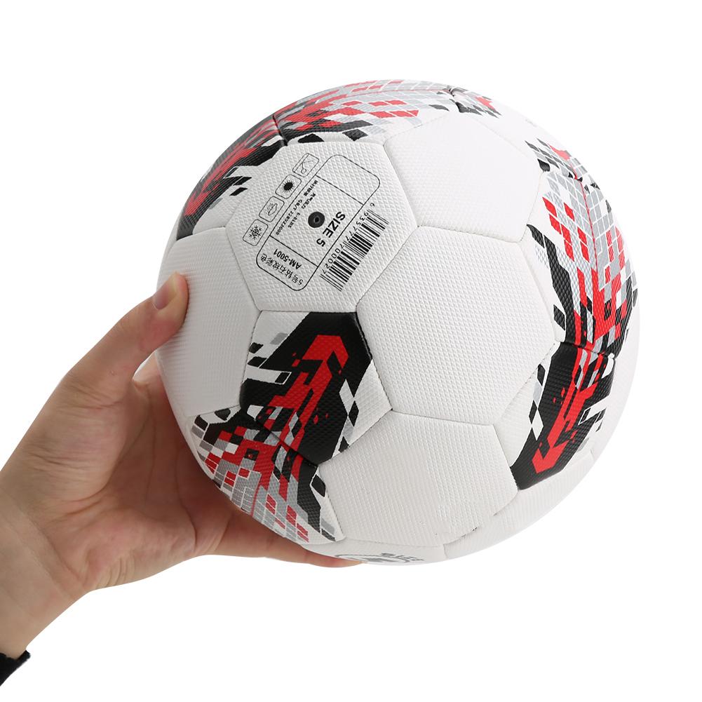 

PU Size 5 Adult Game Football Scooer Ball Training Sport Equipment Accessorywhite red
