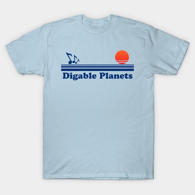 

Men Black Print T-shirt Digable Planets Retro No-Cut Transfer Paper Print Cotton Tshirt L світло-синій колір