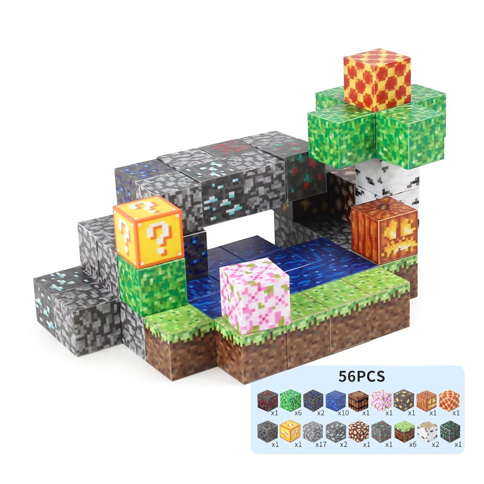 

Vexolite Магнитная 3D развивающая игрушка для начальной школы, день рождения, дошкольное учреждение, поступление, выпуск, Рождество, блоки, пазл в стиле Minecraft, студенты,