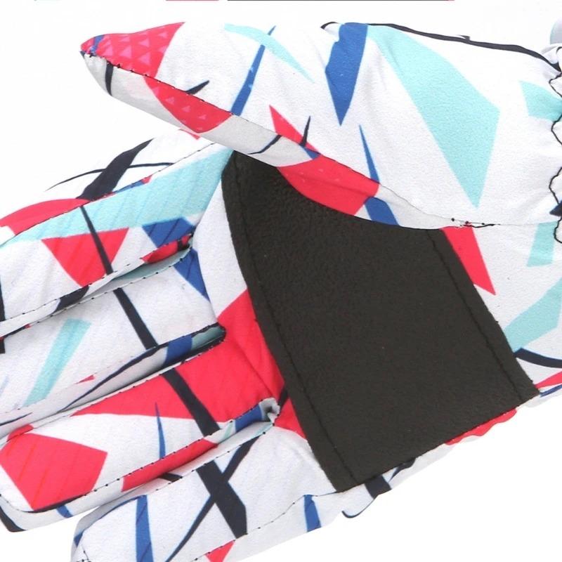 Children Thermal Ski Gloves Winter Outdoor Waterproof Windproof Fleece Child's Warm Snowboard Gloves for Skiing Riding.