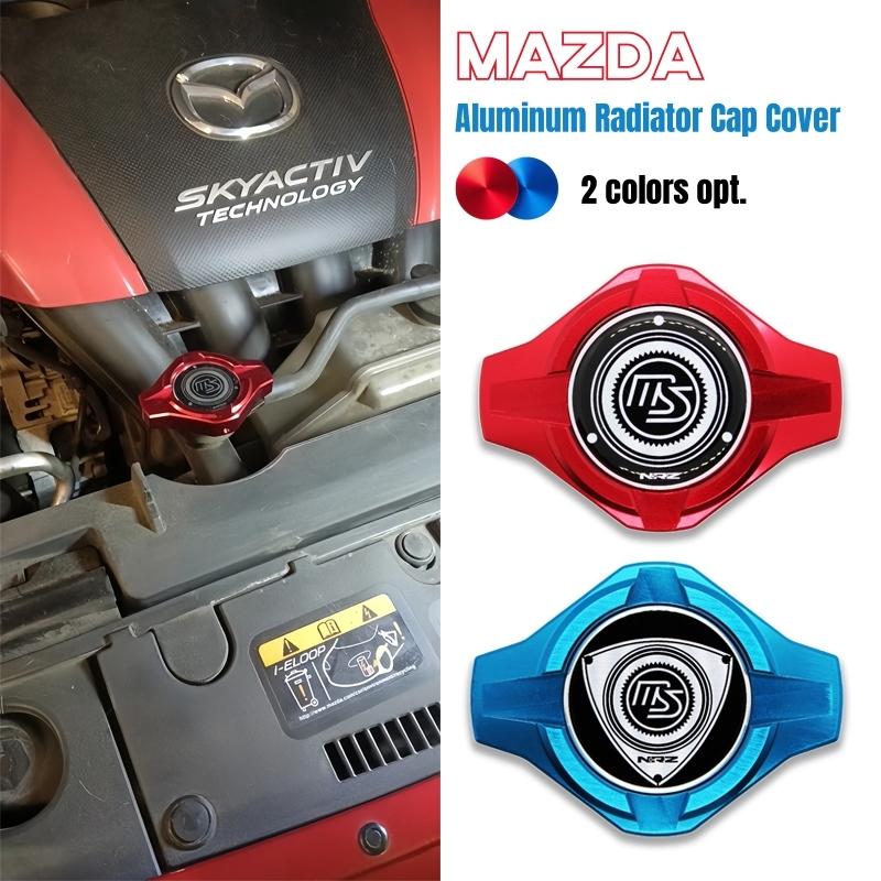 Aluminum Radiator Cap Cover for  MAZDA 2,3,5,6  Mazdaspeed CX-5 CX-7 MX-5 RX7 RX8 CX-30 FAMILIA PROTEGE MIATA Car Accessories