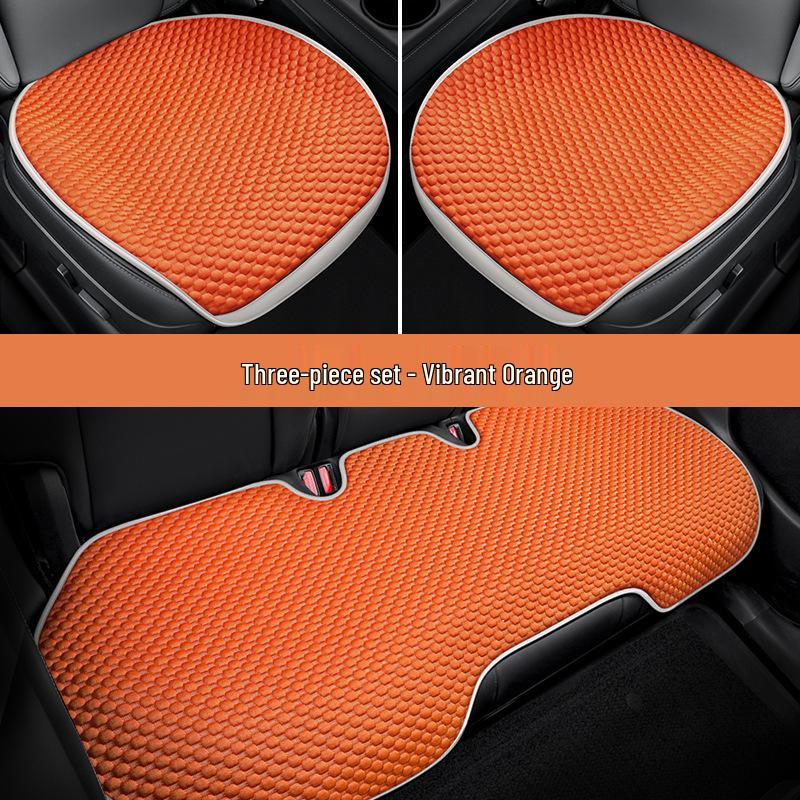 Universal Four-Season Car Seat Cushion: New Energy One-Piece Saddle Cover with Half-Wrap Design
