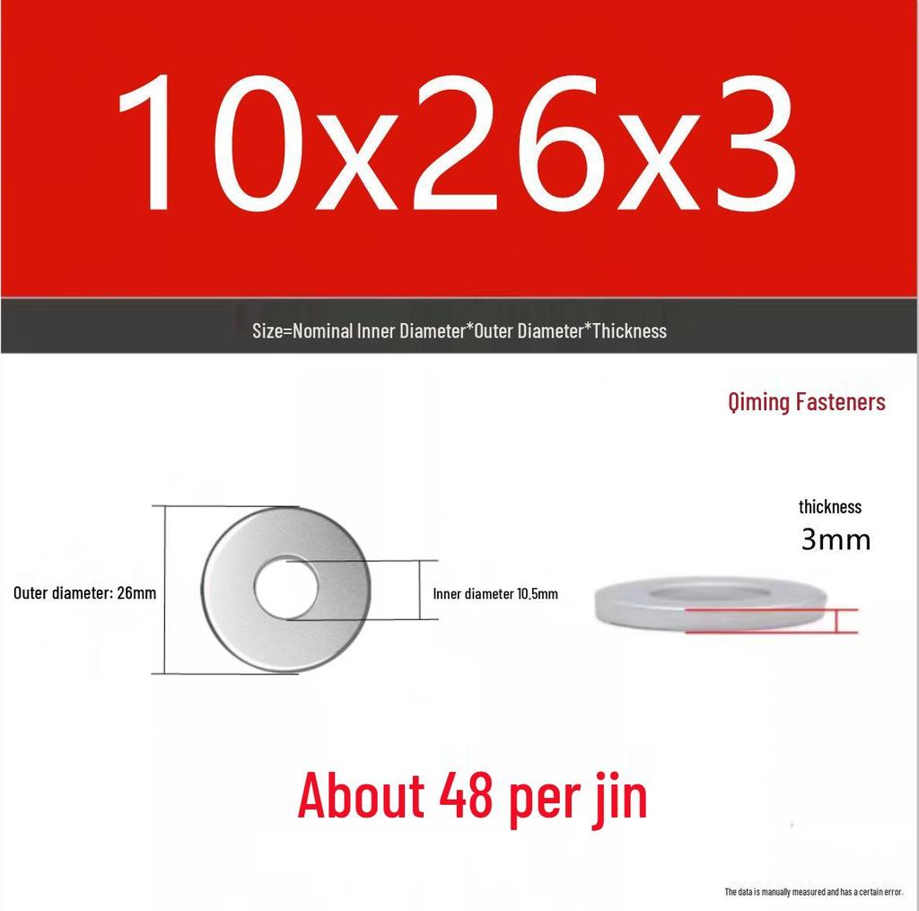 4.8 Grade Galvanized Iron Flat Washer M3-M40 Oversized Metal Screw Gasket Washer