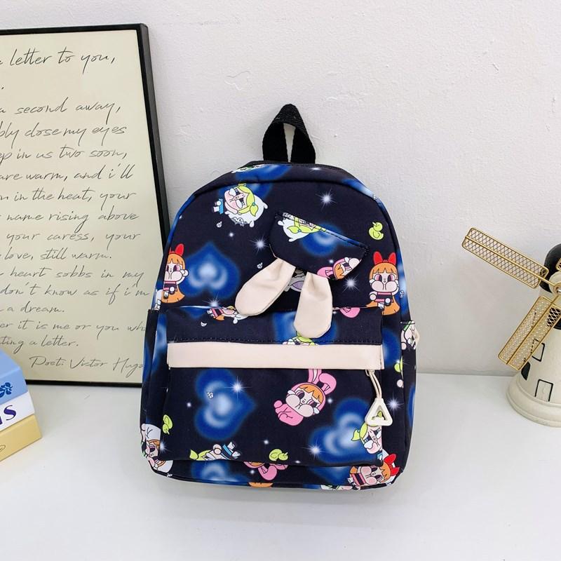 Children'S Backpack Cartoon Cute Rabbit Ears Boys And Girls Backpack Foreign Style Large Capacity Student Schoolbag