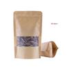 Frosted Window Kraft Paper Self-Sealing Stand-Up Pouches