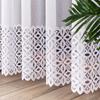 Adrianna Ready-made Jacquard White Curtain with Ornaments 300X250 Cm