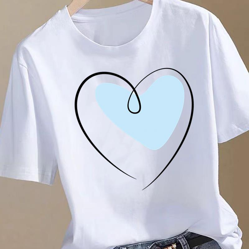 (Asian Size) leopard letter 90s Clothing T Shirt Women Fashion Tee Top Woman Female Short Sleeve Graphic Print T-shirts