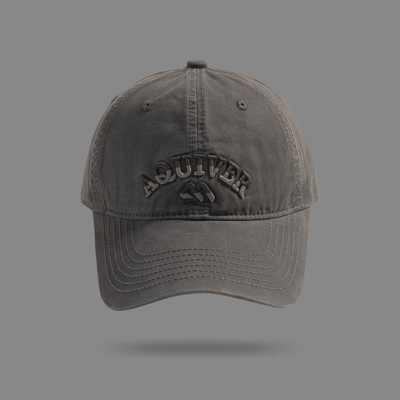 

Big Head Size 3D Embroidery Baseball Cap Designer Inspired Minimalist Unisex Street Chic Adjustable All Day Wear for Men Women сірий колір