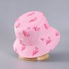 Flamingo Printed Bucket Hat European and American New Small Edge Basin Hat Double-sided Can Be Worn