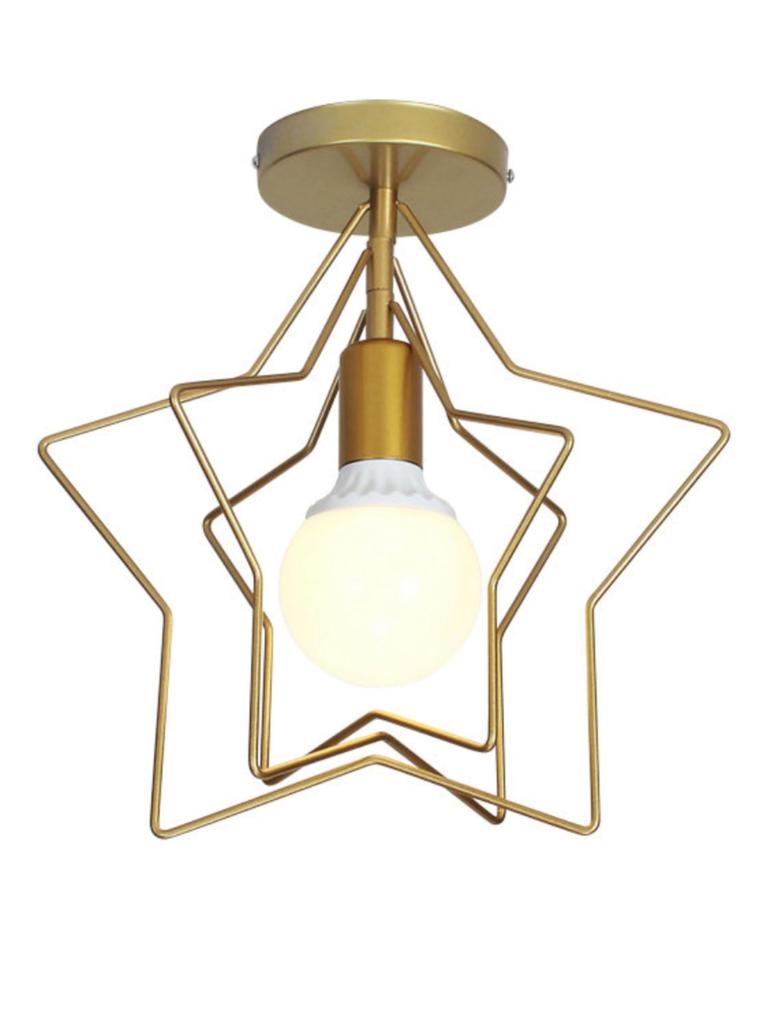 Chikazari Ceiling Pentagon Nordic Indoor Industrial Stylish Ceiling for Living Dining Stylish Light, Shape, Retro, Creative, Lighting, Style,