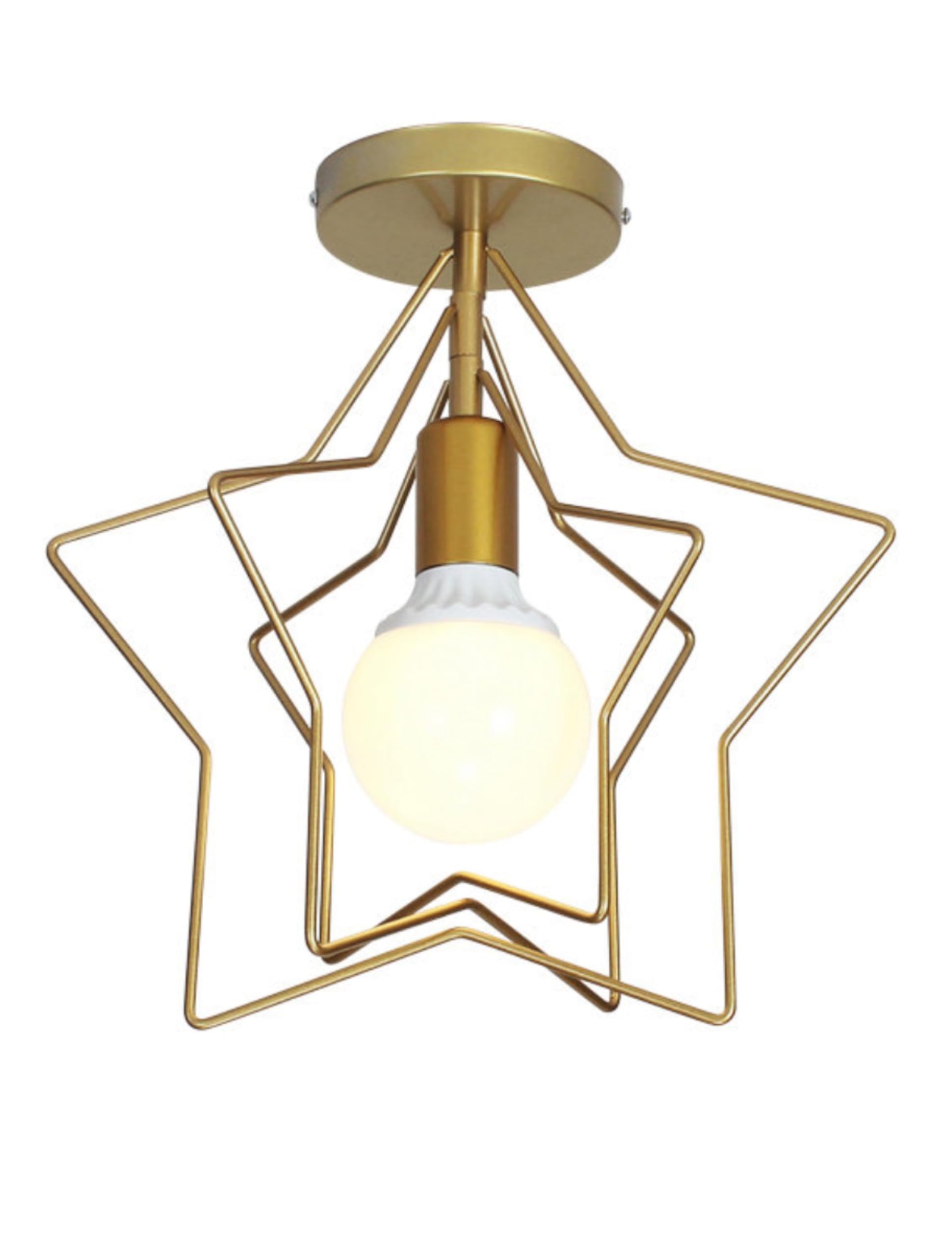 

Chikazari Ceiling Pentagon Nordic Indoor Industrial Stylish Ceiling for Living Dining Stylish Light, Shape, Retro, Creative, Lighting, Style,