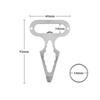 Stainless Steel Multi-purpose Wrench with Keychain Wear-resistant Repair Wrench Small Durable Bottle Opener Outdoor Gadgets