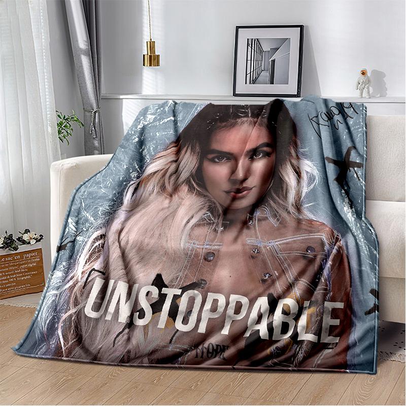 3D Baskı Karol G Singer HD Battaniye, Yumuşak Atmak Battaniye Ev Yatak Odası Yatak Kanepe Piknik Seyahat Ofis Dinlenme Kapak Battaniye Çocuklar için
