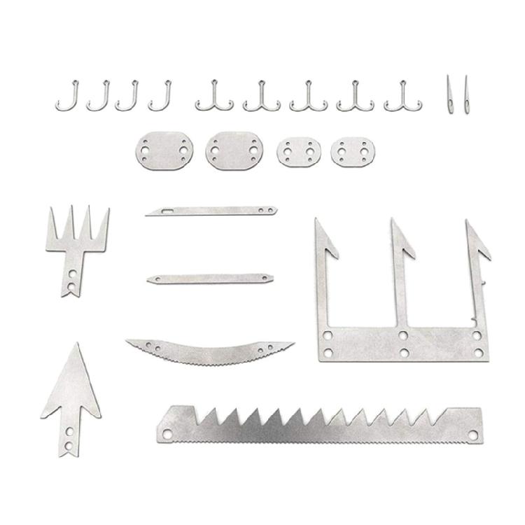 Survivals Card Stainless Steels Fishing Hook Card Outdoor Survivals Card Multitool