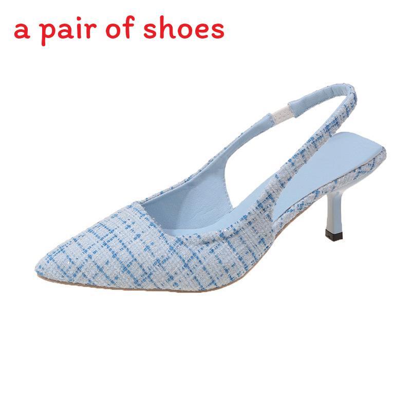 Chic High Heel Slide Sandals For Women Summer Dress Casual Footwear