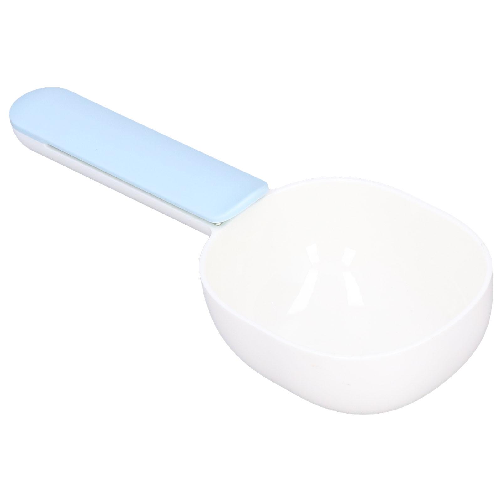 

Dog Food Scoop Multifunctional Pet Feeding Spoon With Sealing Clip Grade Plastic Cat Food Dedicated Measuring Spoon синій